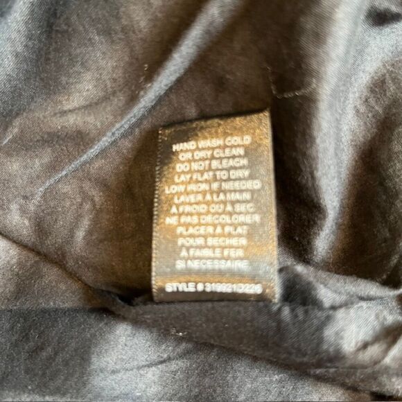 Rebecca Taylor Black Kamea Linen Blend Wrap Dress Tropical Floral Print Size 0 - Picture 11 of 15